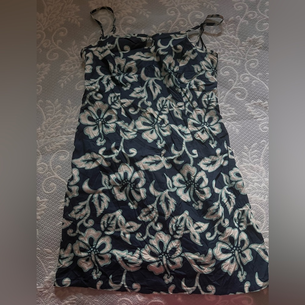 Aeropostale Navy and Mint Patterned Dress